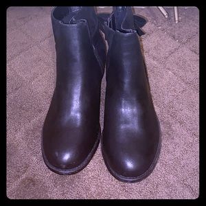 Black torrid ankle boots with heels